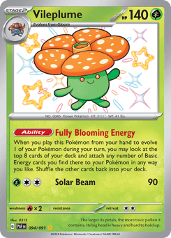 Vileplume Paldean Fates card