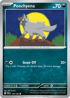 2024 Temporal Forces Poochyena #105