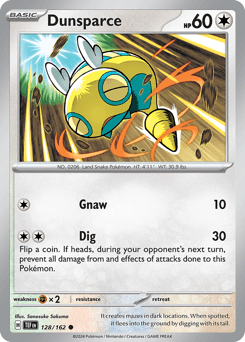 2024 Temporal Forces Dunsparce #128
