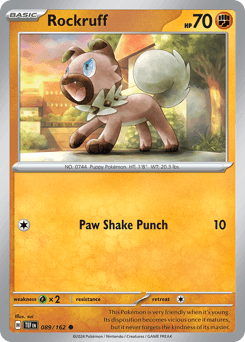 2024 Temporal Forces Rockruff #89
