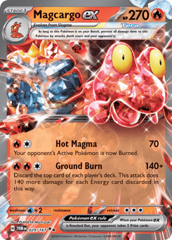 Magcargo ex Twilight Masquerade card
