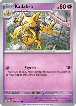 2024 Twilight Masquerade Kadabra #81