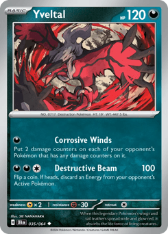 2024 Shrouded Fable Yveltal #35