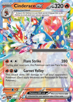 Cinderace ex Stellar Crown card