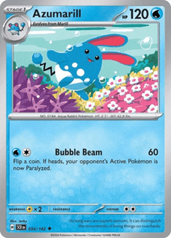 2024 Stellar Crown Azumarill #34