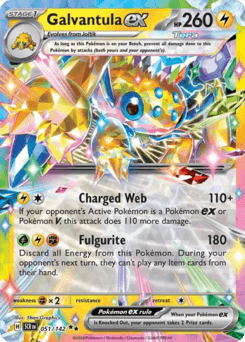 Galvantula ex Stellar Crown card