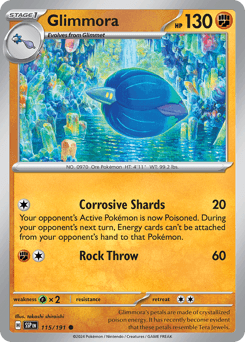 Glimmora Surging Sparks card