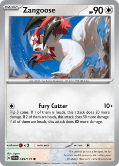 2024 Surging Sparks Zangoose #149