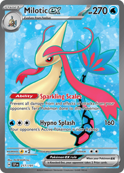 Milotic ex Surging Sparks card
