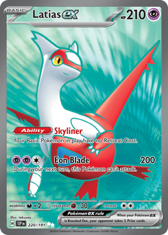 Latias-EX Surging Sparks card