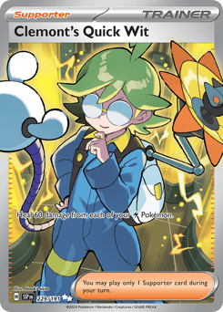 Clemont's Quick Wit Surging Sparks card