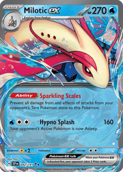 Milotic ex Surging Sparks card