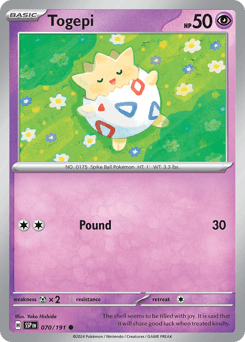 2024 Surging Sparks Togepi #70