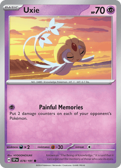 Uxie Surging Sparks card