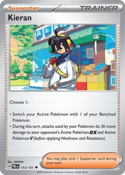 Kieran Prismatic Evolutions card