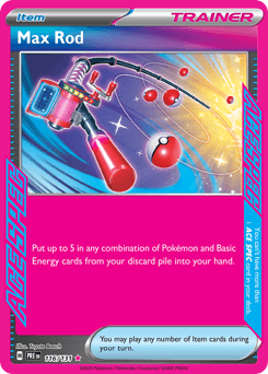 2025 Prismatic Evolutions Max Rod #116