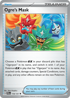 2025 Prismatic Evolutions Ogre's Mask #118