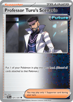 Professor Turo's Scenario Prismatic Evolutions card