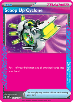 Scoop Up Cyclone Prismatic Evolutions card