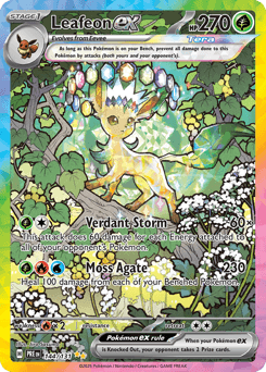 Leafeon ex Prismatic Evolutions card