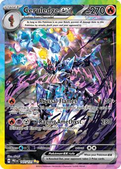 Ceruledge ex Prismatic Evolutions card