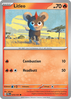 2025 Prismatic Evolutions Litleo #15