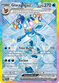 Glaceon ex Prismatic Evolutions card