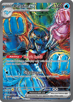 2025 Prismatic Evolutions Palafin ex #151