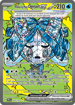 2025 Prismatic Evolutions Wellspring Mask Ogerpon ex #152