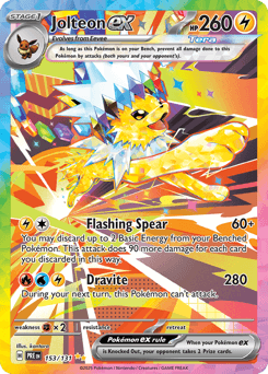Jolteon ex Prismatic Evolutions card