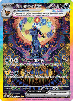 Umbreon ex Prismatic Evolutions card