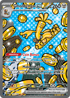 2025 Prismatic Evolutions Gholdengo ex #164