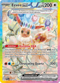 Eevee ex Prismatic Evolutions card