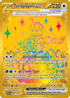 Terapagos ex Prismatic Evolutions card
