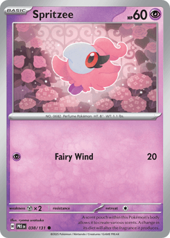 Spritzee Prismatic Evolutions card