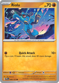 2025 Prismatic Evolutions Riolu #50