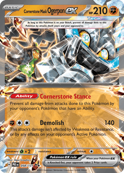 Cornerstone Mask Ogerpon ex Prismatic Evolutions card