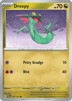 2025 Prismatic Evolutions Dreepy #71