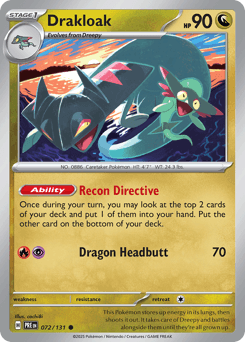 Drakloak Prismatic Evolutions card