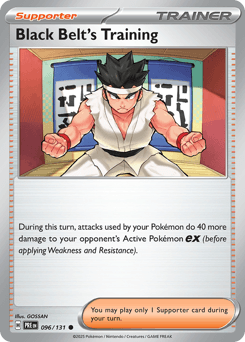 2025 Prismatic Evolutions Black Belt's Training #96