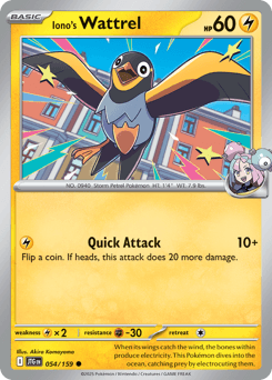 Iono's Wattrel Journey Together card