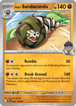 2025 Journey Together Hop's Sandaconda #87