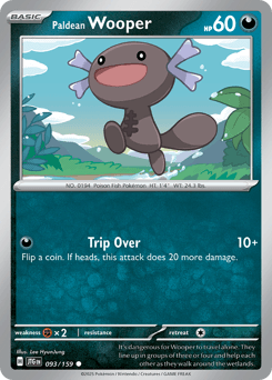 Paldean Wooper Journey Together card