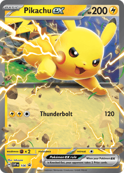 Pikachu-EX Scarlet & Violet Black Star Promos card