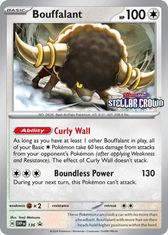 Bouffalant Scarlet & Violet Black Star Promos card