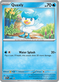 Quaxly Scarlet & Violet Black Star Promos card