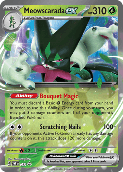 Meowscarada ex Scarlet & Violet Black Star Promos card