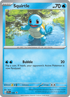2023 Scarlet & Violet Black Star Promos Squirtle #48