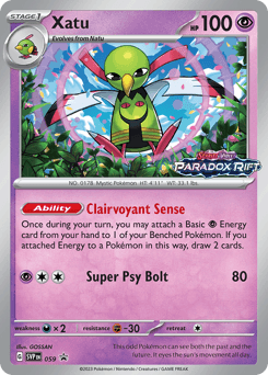 Xatu Scarlet & Violet Black Star Promos card