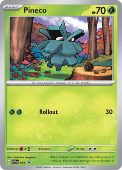 Pineco Scarlet & Violet Black Star Promos card
